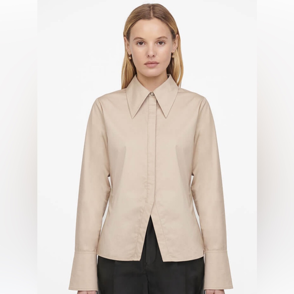 Anine Bing Beige Women's Blouse, EUC, only worn a few times. Dry cleaned